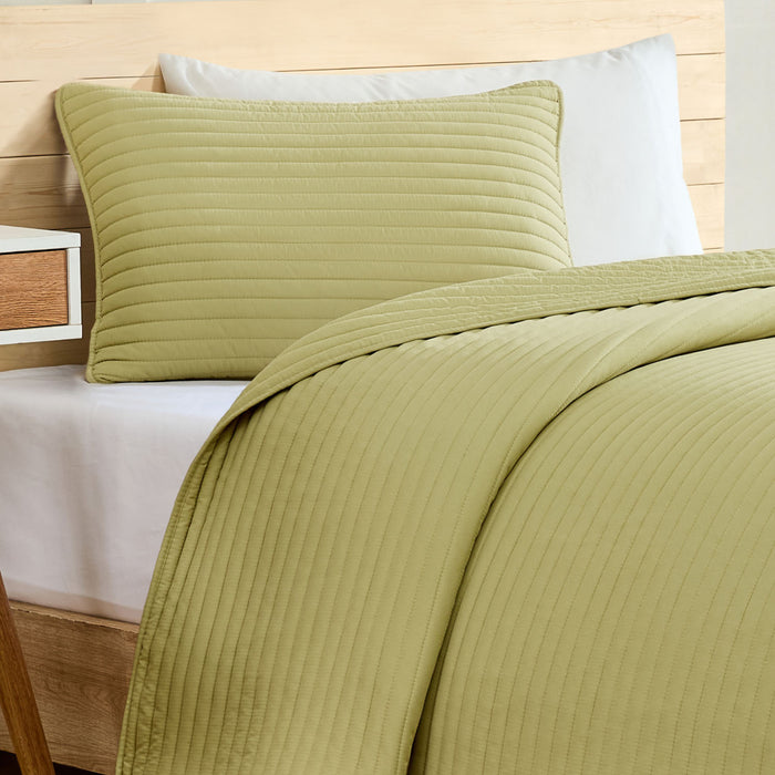 Twin / Sage Green / Stripes Pattern