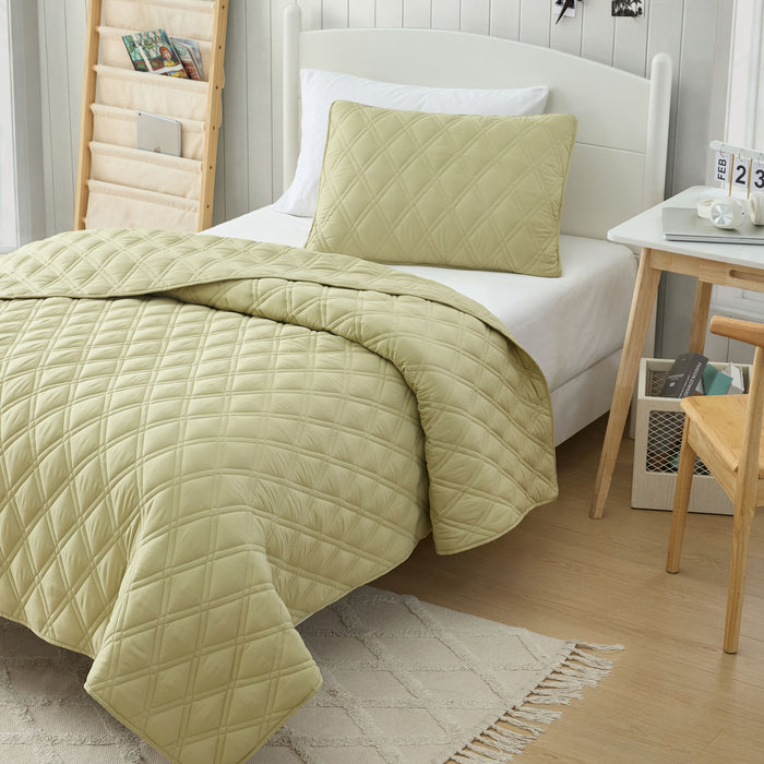 Twin / Sage Green / Diamond Pattern