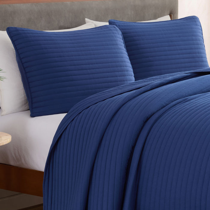 Full / Navy Blue / Stripes Pattern