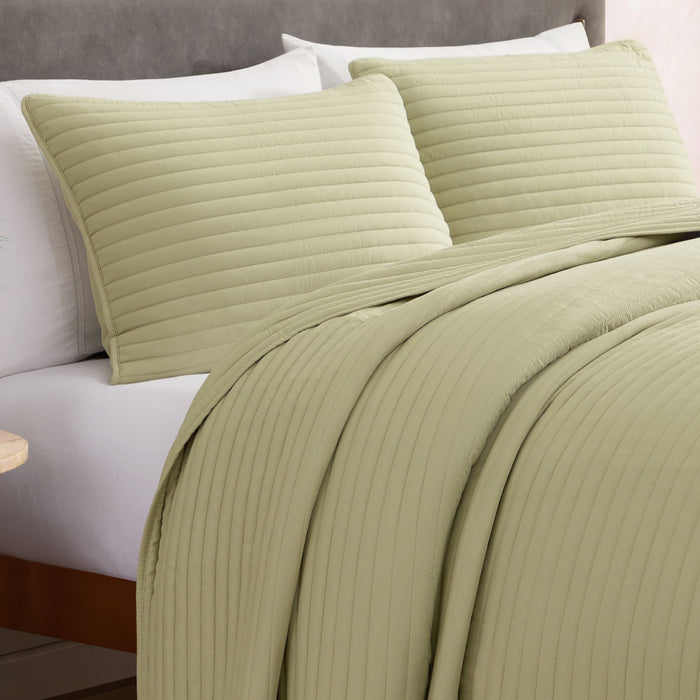 Full / Sage Green / Stripes Pattern
