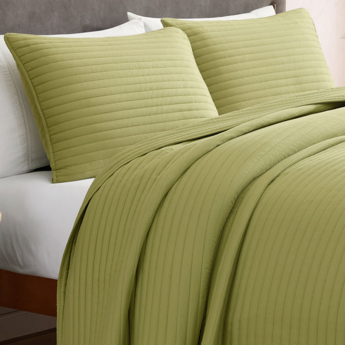 Full / Olive Green / Stripes Pattern
