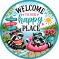 Raccoon Lake  10" Wreath Sign, Home Decor, The Ritzy Cactus
