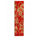 Red Gold Pink Holly Wired Ribbon by JAS Ribbon – 2.5" x 10 Yards, Wreath Ribbon
