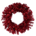 Red Metallic Wreath Base 20 Inch 135 Tips, Wreath Form, Craft Supplies, DIY Crafts, Wreath Making