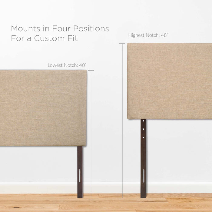 Region Upholstered Fabric Headboard