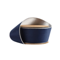 Reversible Navy Silver Wired Ribbon by LA – 2.5" x 10 Yards,  Holiday Wreath Ribbon