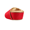 Reversible Red Gold Wired Ribbon by LA – 2.5" x 10 Yards,  Holiday Wreath Ribbon