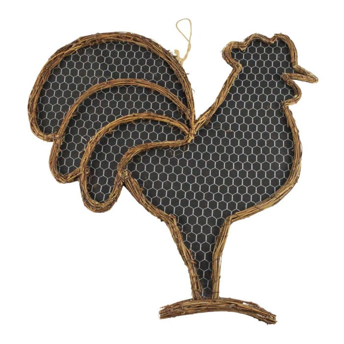 Rooster Vine Fabric Form 21"H x 20.5"W DIY Wreath Supply, Home Decor, The Ritzy Cactus