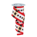 Santa Belt Wired Ribbon by CBI– 2.5" x 10 Yards, Wreath Ribbon