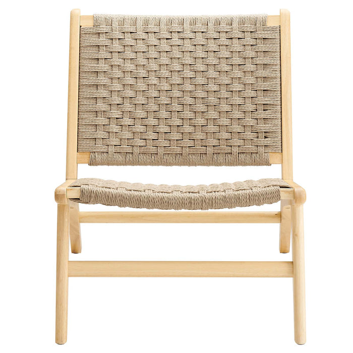 Saorise Wood Accent Lounge Chair