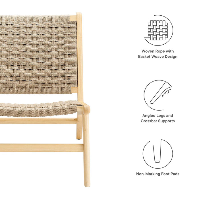 Saorise Wood Accent Lounge Chair