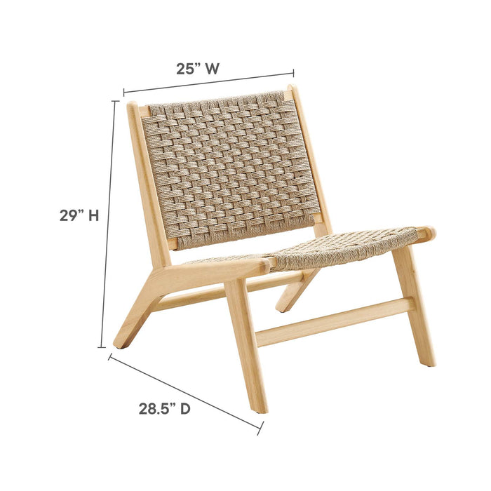 Saorise Wood Accent Lounge Chair