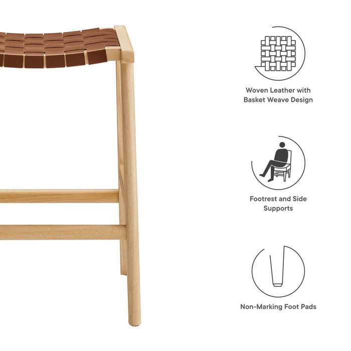 Saorise Wood Counter Stool - Set of 2