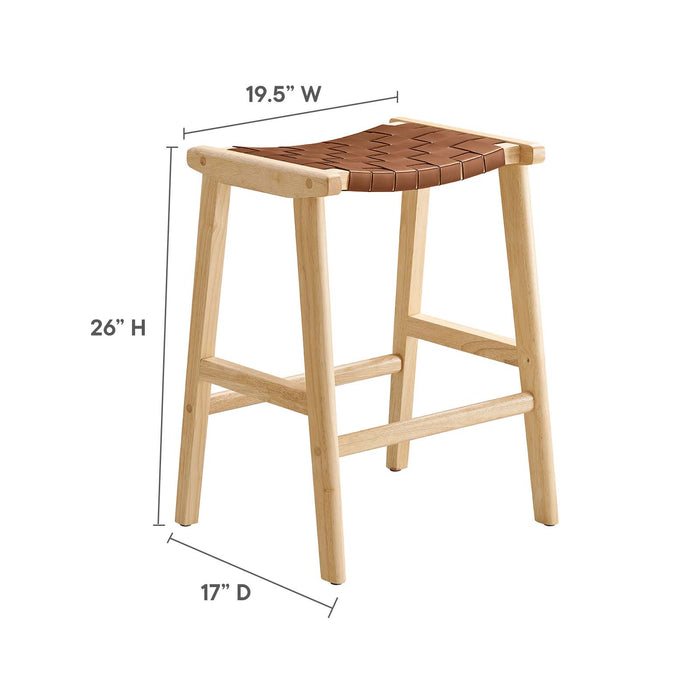 Saorise Wood Counter Stool - Set of 2