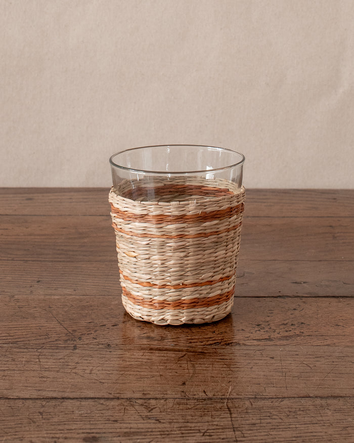 Seagrass Wrapped Glassware