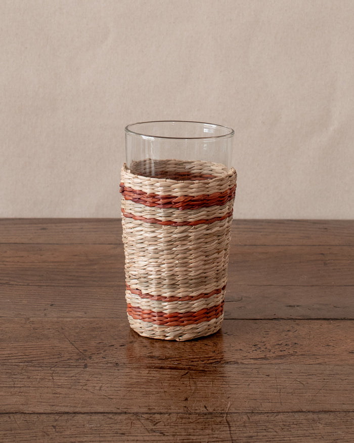 Seagrass Wrapped Glassware