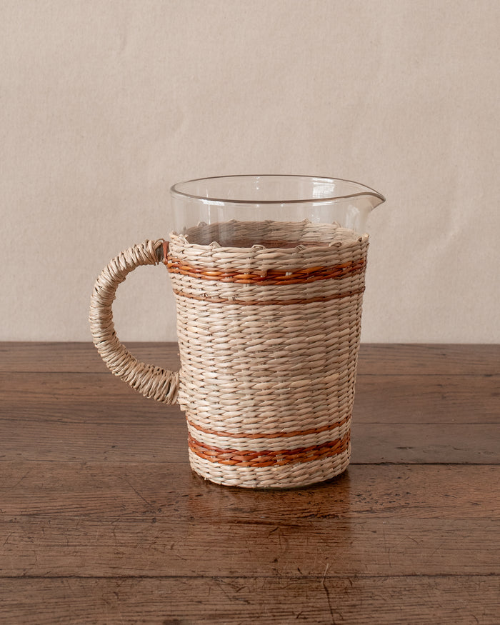 Seagrass Wrapped Glassware