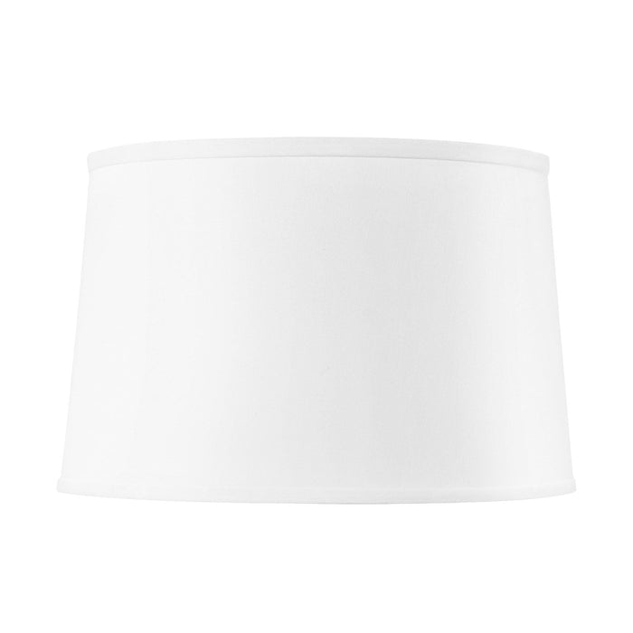 Shade 17-inch with Nickel - White Linen