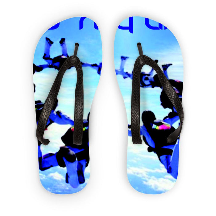 Sky Diving Flip Flops - Apedes Flags And Banners