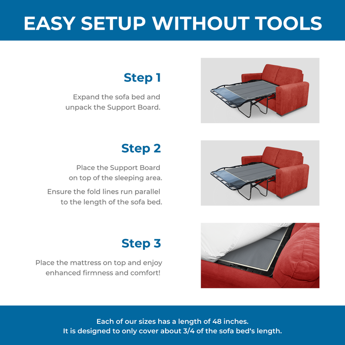 SleeperSaver™ Lite — Lightweight Sofa Bed Support Board