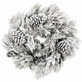 Snow Covered Pine Wreath Bases 20 Inches, Wreath Form, Wreath Making