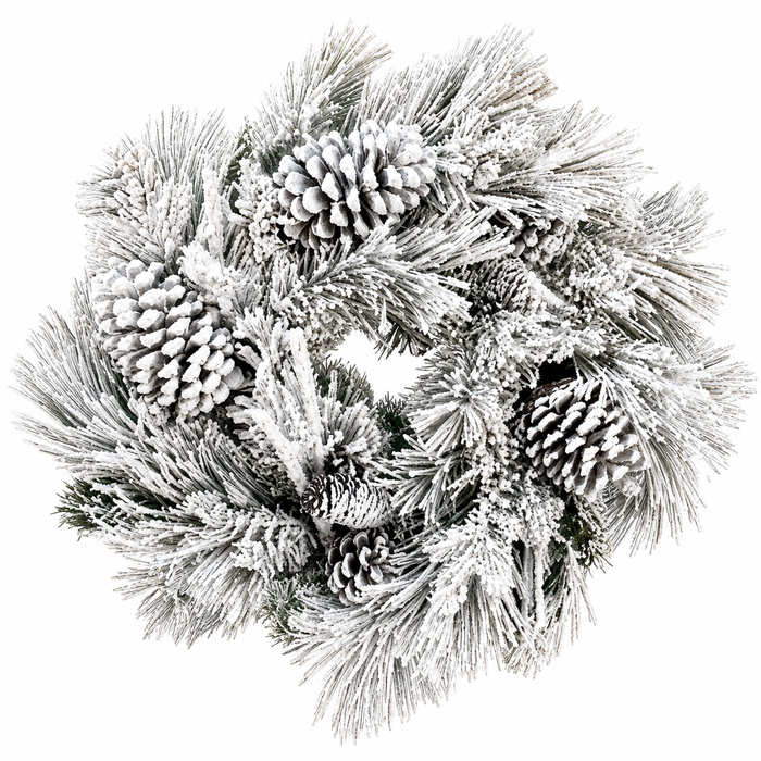 Snow Covered Pine Wreath Bases 20 Inches, Wreath Form, Wreath Making