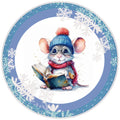 Snowflake Mouse Sign, Wreath Sign, Home Decor