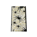 Spider Halloween Wired Ribbon by JAS Ribbon – 2.5" x 10 Yards, Wreath Ribbon