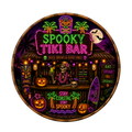 Spooky Tiki Bar Halloween 10" Wreath Sign, Home Decor, The Ritzy Cactus