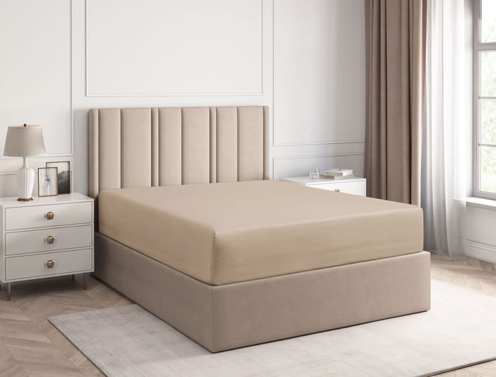 Standard Single Fitted Sheet - Cream
