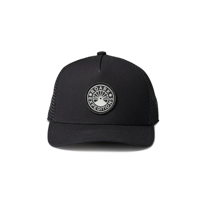Station Trucker Snapback Hat  - Black
