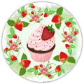 Strawberry Cupcake Sign, Wreath Sign, Home Decor