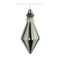 Striped Teardrop  8.5"L x 4"W Ornament, Wreath Embellishment, Wreath Supply