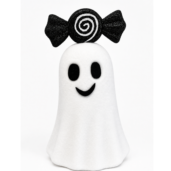 Sweet & Spooky Ghost with Bow 14" Attachment, DIY Supplies, Halloween Wreath Home Decor