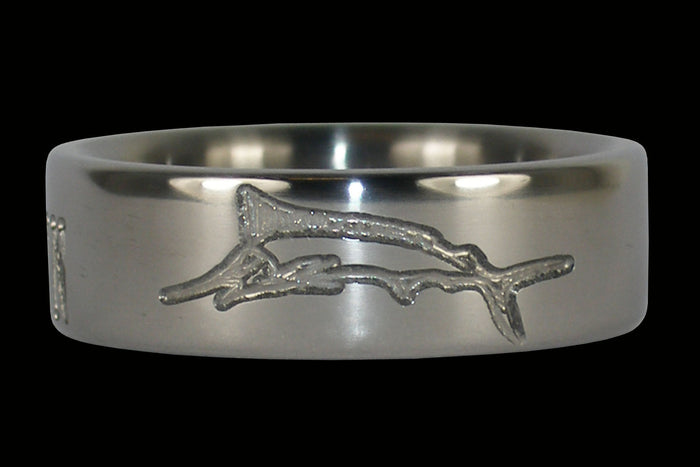 Sword Fish Titanium Ring by Hawaii Titanium Rings - Hawaii Titanium Rings
 - 1