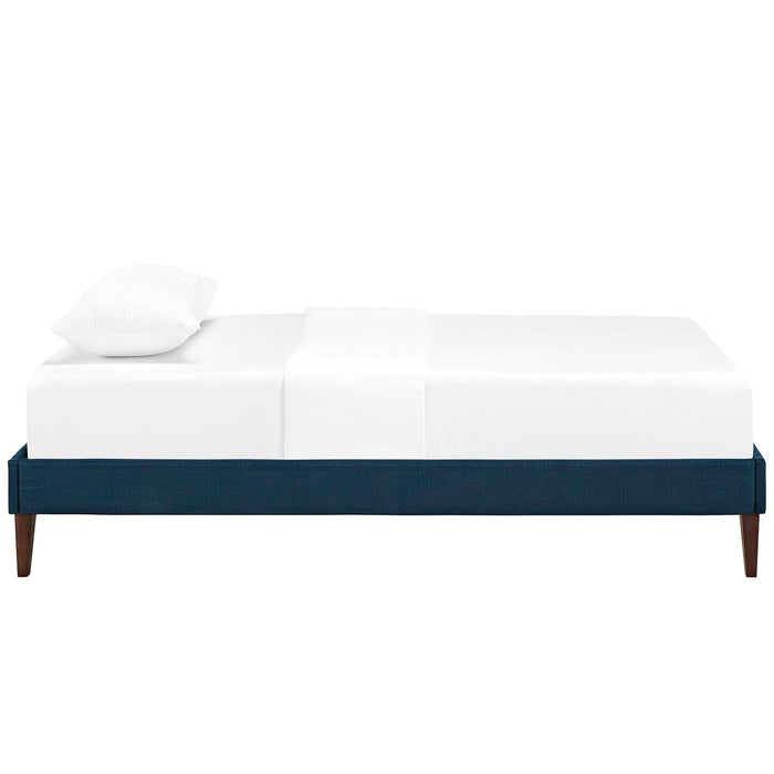 Tessie Fabric Bed Frame with Squared Tapered Legs