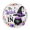 The Witch Is In 10" Wreath Sign, Home Decor, The Ritzy Cactus