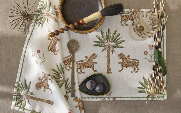 Tiger Palm Napkin - set of 4