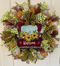 Truck Load of Welcome Door Wreath
