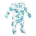 L'ovedbaby Organic Zipper Footie in Seaweed