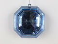 Vickerman 6" Baby Blue Square Jewel Glitter Gem Ornament , Wreath Embellishment, Wreath Supply