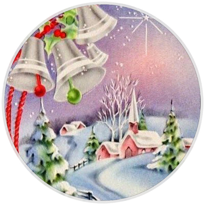 Vintage Look Snow Scene sign, Wreath Sign, Home Decor
