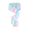 Watercolor Striped Wired Ribbon by RG Ribbon – 1.5" x 10 yards