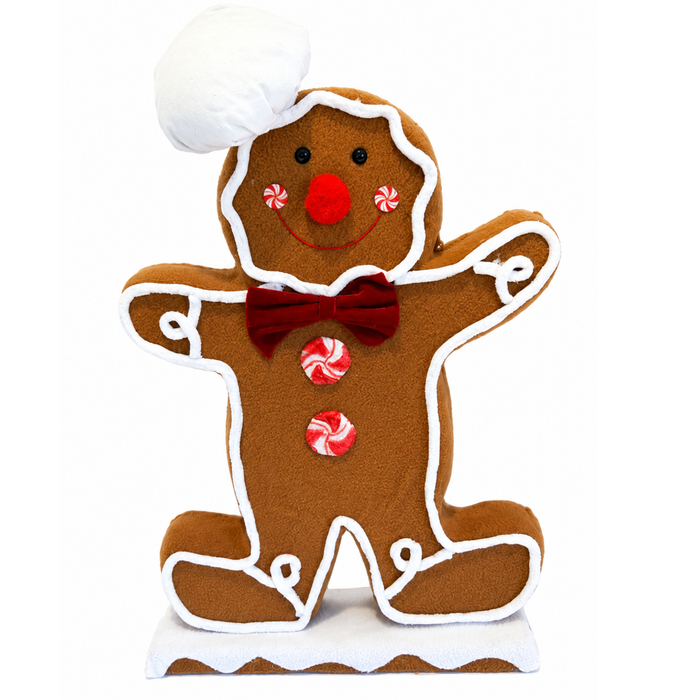 Whimsical Gingerbread 18" Attachment, DIY Supplies, Christmas Wreath Attachment