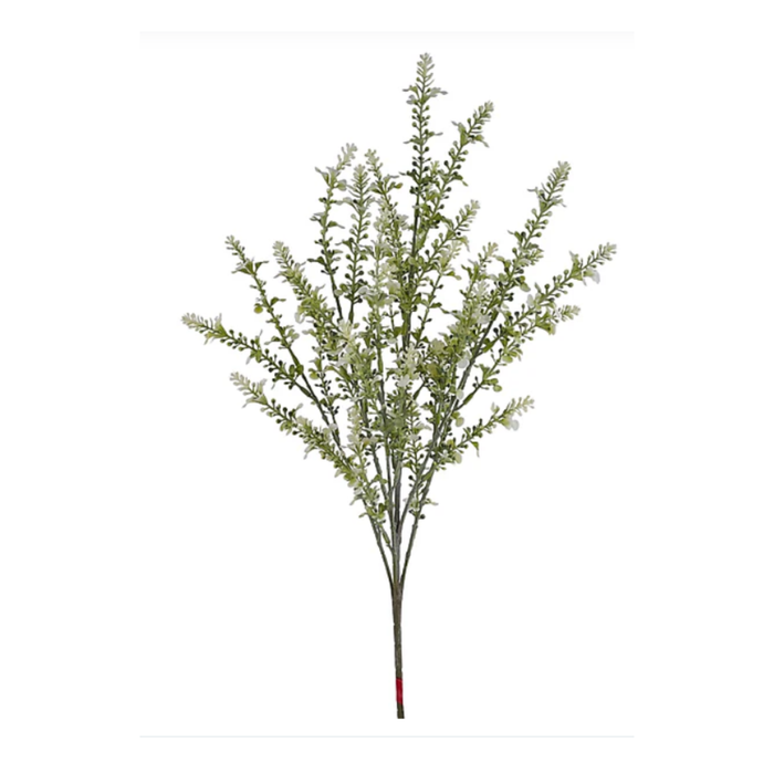 Wild Seed Blossom Bush 23.5 Inch Spray| Floral Stem Embellishment | Home Decor