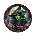 Witchy Witch Halloween 10 Inch Wreath Sign, Metal Wreath Sign, Home Decor, The Ritzy Cactus