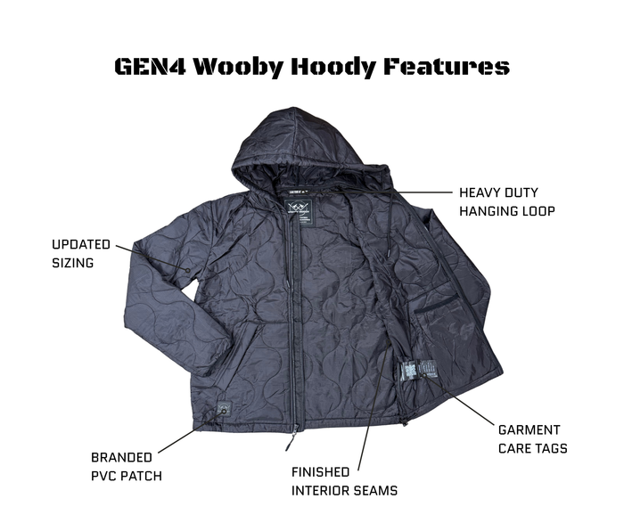 Wooby Hoody • GEN4 Midnight Raid Black