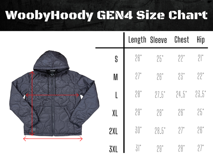 Wooby Hoody • GEN4 Midnight Raid Black