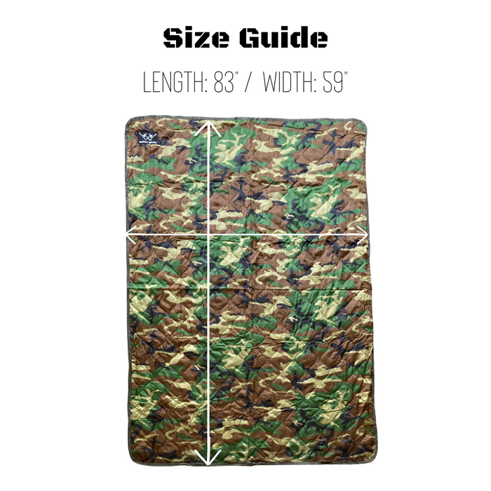 Wooby Hoody Outdoors Blanket - Woodland