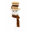 Woodland Snowman Pick 23 Inch, Holiday Stem Embellishment